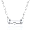 Wholesale Detachable Thick Necklace Titanium Steel Geometric Personality Vacuum Electroplated