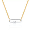 Wholesale Detachable Thick Necklace Titanium Steel Geometric Personality Vacuum Electroplated