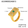 Wholesale Devil's Eye Zircon Jewelry Set For Women Titanium Steel 18K Gold Plated Electroplated