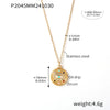 Wholesale Devil's Eye Zircon Jewelry Set For Women Titanium Steel 18K Gold Plated Electroplated
