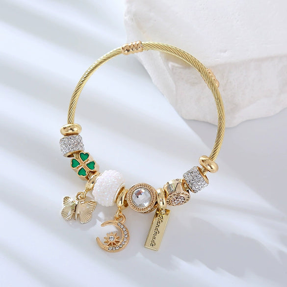 Wholesale Diamond Adjustable Bracelet With Animal And Zodiac Patterns For Women