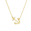 Wholesale Diamond Anchor Pendant Sterling Silver 925 Silver Cross Chain Necklace For Women