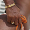 Wholesale Diamond Encrusted Geometric Light Luxury Style 18K Gold Plated Stainless Steel Bracelet