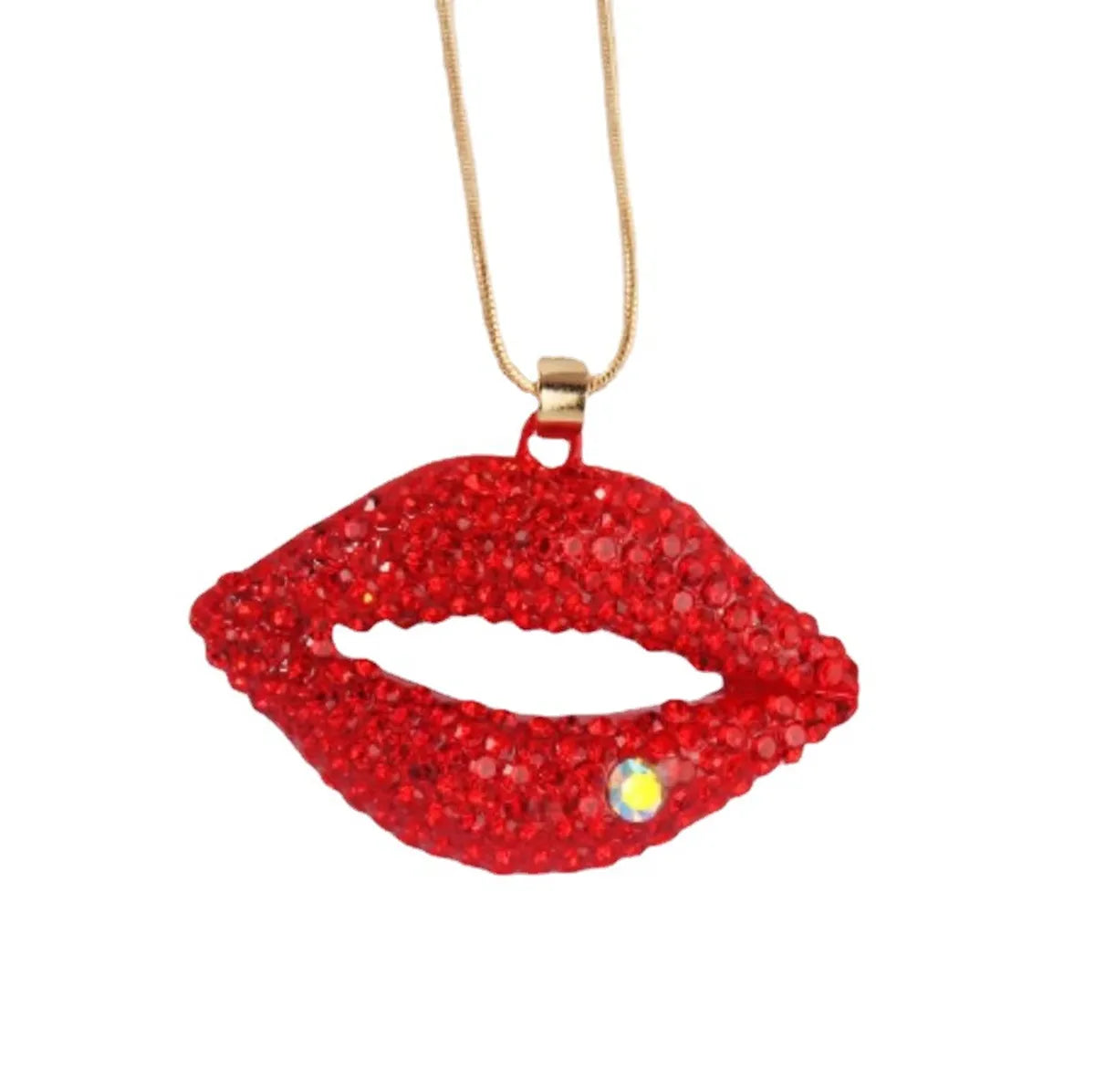 Wholesale Diamond Lips Shape Necklace Nihaojewelry