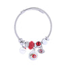 Wholesale Diamondencrusted Alloy Heartshaped Adjustable Bracelet For Unisex Fashion Jewelry