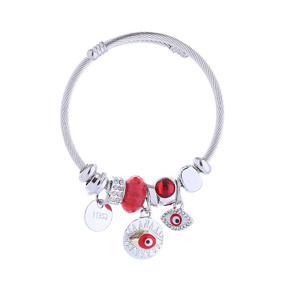 Wholesale Diamondencrusted Alloy Heartshaped Adjustable Bracelet For Unisex Fashion Jewelry