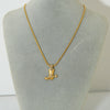Wholesale Diamondencrusted Cowboy Boot Pendant Stainless Steel Necklace 18K Gold Plated For Women