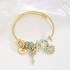 Wholesale Diamondencrusted Crystal Alloy Bracelet With Exquisite Pendant For Women
