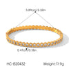 Wholesale Diamondencrusted Electroplated Stainless Steel Bracelet For Women With Geometric Ins Style