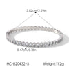 Wholesale Diamondencrusted Electroplated Stainless Steel Bracelet For Women With Geometric Ins Style