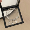 Wholesale Diamondencrusted Elephant Pendant Bracelet Stainless Steel Electroplated