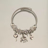 Wholesale Diamondencrusted Elephant Pendant Bracelet Stainless Steel Electroplated