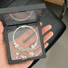 Wholesale Diamondencrusted Elephant Pendant Bracelet Stainless Steel Electroplated