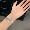 Wholesale Diamondencrusted Elephant Pendant Bracelet Stainless Steel Electroplated