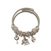 Wholesale Diamondencrusted Elephant Pendant Bracelet Stainless Steel Electroplated