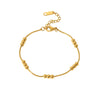 Wholesale Diamondencrusted Geometric Stainless Steel 18K Gold Plated Bracelet For Women