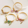 Wholesale Diamondencrusted Heart Pattern Alloy Love Key Bracelet Fashion Adjustable Unisex Bracelet