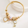 Wholesale Diamondencrusted Heart Pattern Alloy Love Key Bracelet Fashion Adjustable Unisex Bracelet