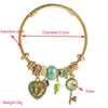 Wholesale Diamondencrusted Heart Pattern Alloy Love Key Bracelet Fashion Adjustable Unisex Bracelet