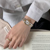 Wholesale Diamondencrusted Oval Alloy And Stainless Steel Band Watch For Women Casual Style
