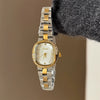 Wholesale Diamondencrusted Oval Alloy And Stainless Steel Band Watch For Women Casual Style
