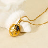 Wholesale Diamondencrusted Star And Geometric Magnetic Photo Box Pendant Stainless Steel 18K Gold Plated Necklace For Women