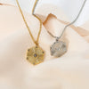 Wholesale Diamondshaped Electroplated Titanium Steel Oshaped Chain Necklace For Women