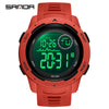 Wholesale Digital Watch Outdoor Luminous Allmatch Fashion Ol Round Dial Abs Case Tpu Strap Acrylic Mirror Unisex