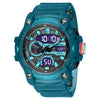 Wholesale Digital Watch Plastic Case Rubber Strap Organic Glass Mirror Round Dial Versatile Casual Sports Fashion