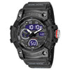 Wholesale Digital Watch Plastic Case Rubber Strap Organic Glass Mirror Round Dial Versatile Casual Sports Fashion