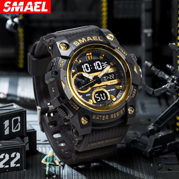 Wholesale Digital Watch Plastic Case Rubber Strap Organic Glass Mirror Round Dial Versatile Casual Sports Fashion