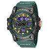 Wholesale Digital Watch Plastic Case Rubber Strap Organic Glass Mirror Round Dial Versatile Casual Sports Fashion