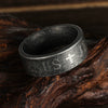 Wholesale Distressed Titanium Steel Ring With Letters Numbers Text For Unisex