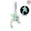 Wholesale Diy Accessories Bracelet Pendant S925 Sterling Silver Beaded Dragonfly Ladybug Dripping Oil Design