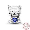 Wholesale Diy Accessories Sterling Silver Animal Print Charm Pendant Bracelet With Dripping Oil Design