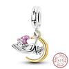 Wholesale Diy Accessories Sterling Silver Animal Print Charm Pendant Bracelet With Dripping Oil Design
