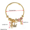 Wholesale Diy Adjustable Couple Stainless Steel And Alloy Bracelet With Crown And Bear Letter Pendant For Women