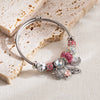 Wholesale Diy Adjustable Diamond Inlaid Geometric Fashion Allmatch Alloy Pendant Bracelet Unisex