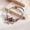 Wholesale Diy Adjustable Diamond Inlaid Geometric Fashion Allmatch Alloy Pendant Bracelet Unisex