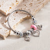 Wholesale Diy Adjustable Diamond Inlaid Geometric Fashion Allmatch Alloy Pendant Bracelet Unisex
