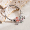 Wholesale Diy Adjustable Diamond Inlaid Geometric Fashion Allmatch Alloy Pendant Bracelet Unisex