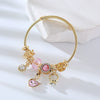 Wholesale Diy Alloy Heart Diamond Adjustable Unisex Bracelet