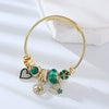 Wholesale Diy Alloy Heart Diamond Adjustable Unisex Bracelet