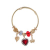 Wholesale Diy Alloy Heart Diamond Adjustable Unisex Bracelet