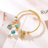 Wholesale Diy Beaded Adjustable Bracelet With Star Key Diamond Pendant For Women Fashion Alloy