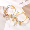 Wholesale Diy Beaded Adjustable Bracelet With Star Key Diamond Pendant For Women Fashion Alloy