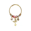 Wholesale Diy Beaded Bracelet Alloy Rhinestone Love Butterfly Pendant Fashion Animal Heart Insect Zodiac Adjustable Couple Bracelet