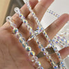 Wholesale Diy Beaded Jewelry Accessories Glass Glazed Round Beads Electroplated For Bracelet Necklace