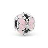 Wholesale Diy Beads 925 Silver Magnolia Love Full Diamond Fixed Hanging Beads With Totem Pattern Inlay