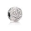 Wholesale Diy Beads 925 Silver Magnolia Love Full Diamond Fixed Hanging Beads With Totem Pattern Inlay